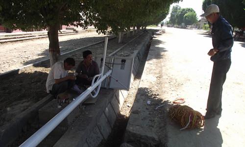 太阳能路灯安装的地基浇注步骤